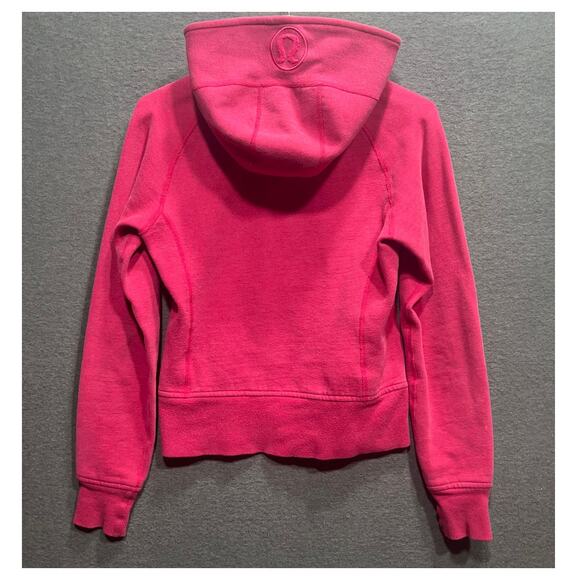 Lululemon Scuba Hoodie Full Zipper Color Pink Womens Size 4 - Picture 3 of 8